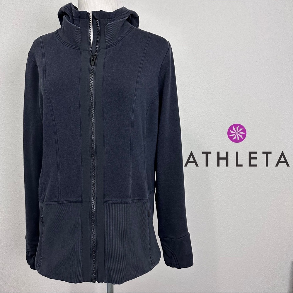 Athleta L Victory Hoodie, black‎
